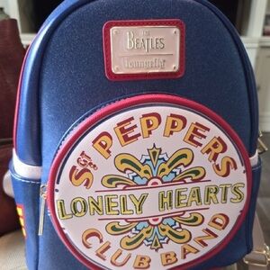LOUNGEFLY Beatles Lonely Hearts Club Backpack NWT